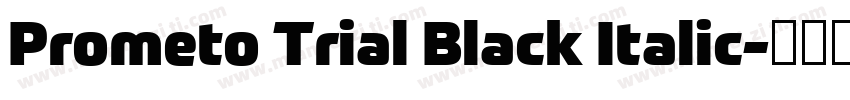 Prometo Trial Black Italic字体转换